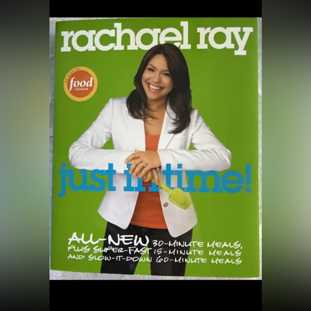 Rachael Ray Just In Time Cookbook - Vibrant Green Cover
